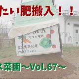 馬のたい肥搬入！残りの草むしり＆たい肥整備作業【オフィス菜園】～Vol.67～